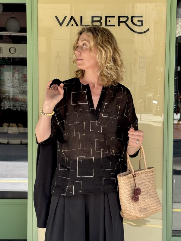 Evam Eva Wide Linen Pullover