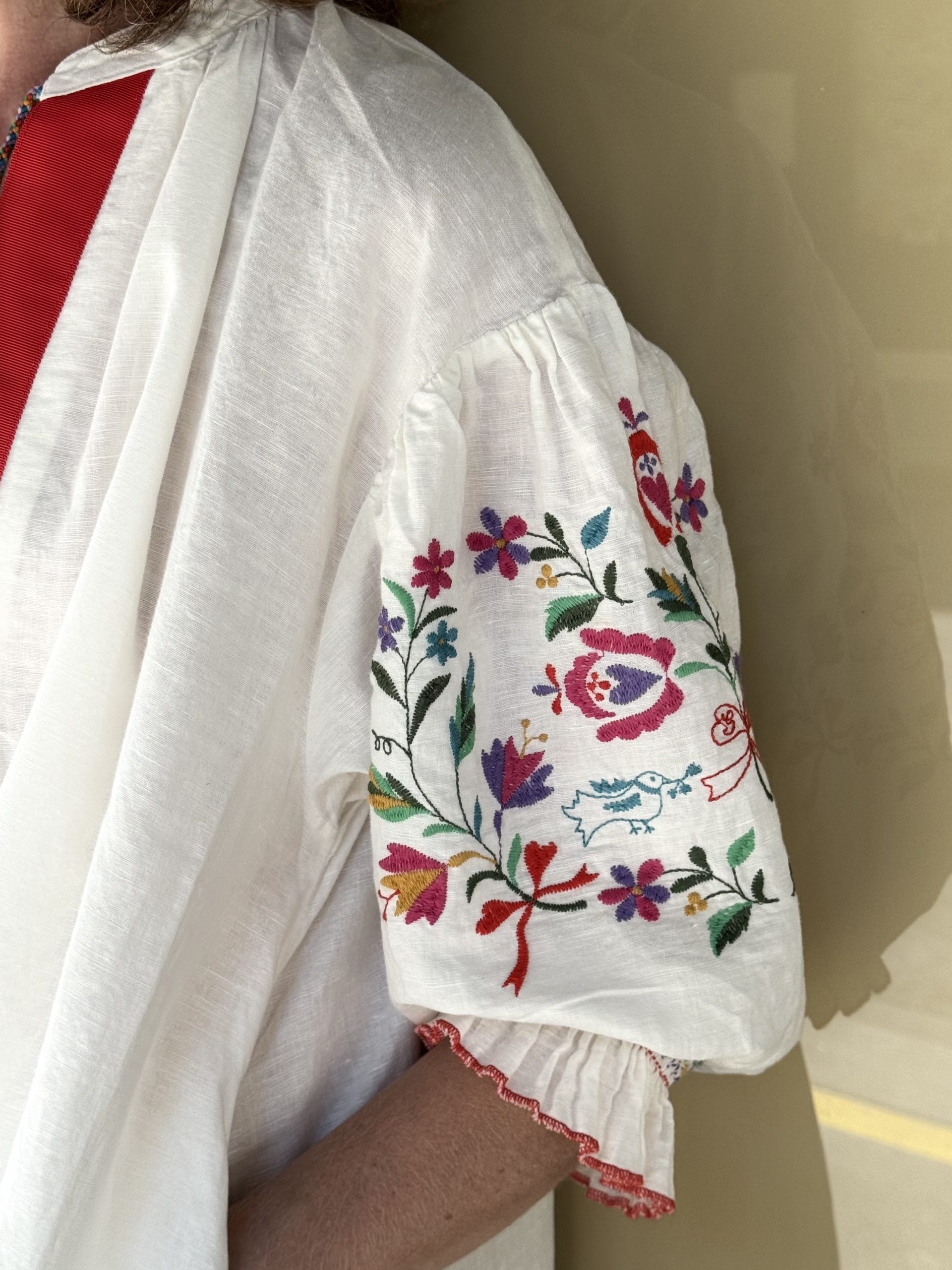 GTH Floral Embroidery Shirt Dress