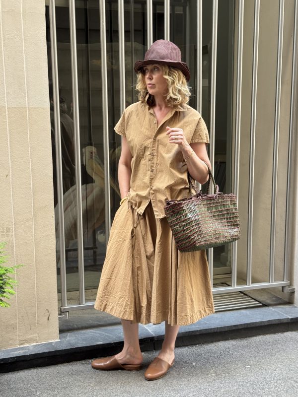 Veritecoeur Shrink Wide Skirt
