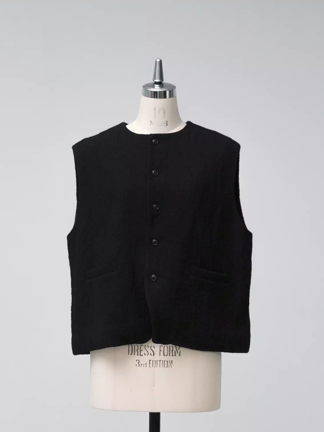 KAGURE Bumpy Wool Linen Vest