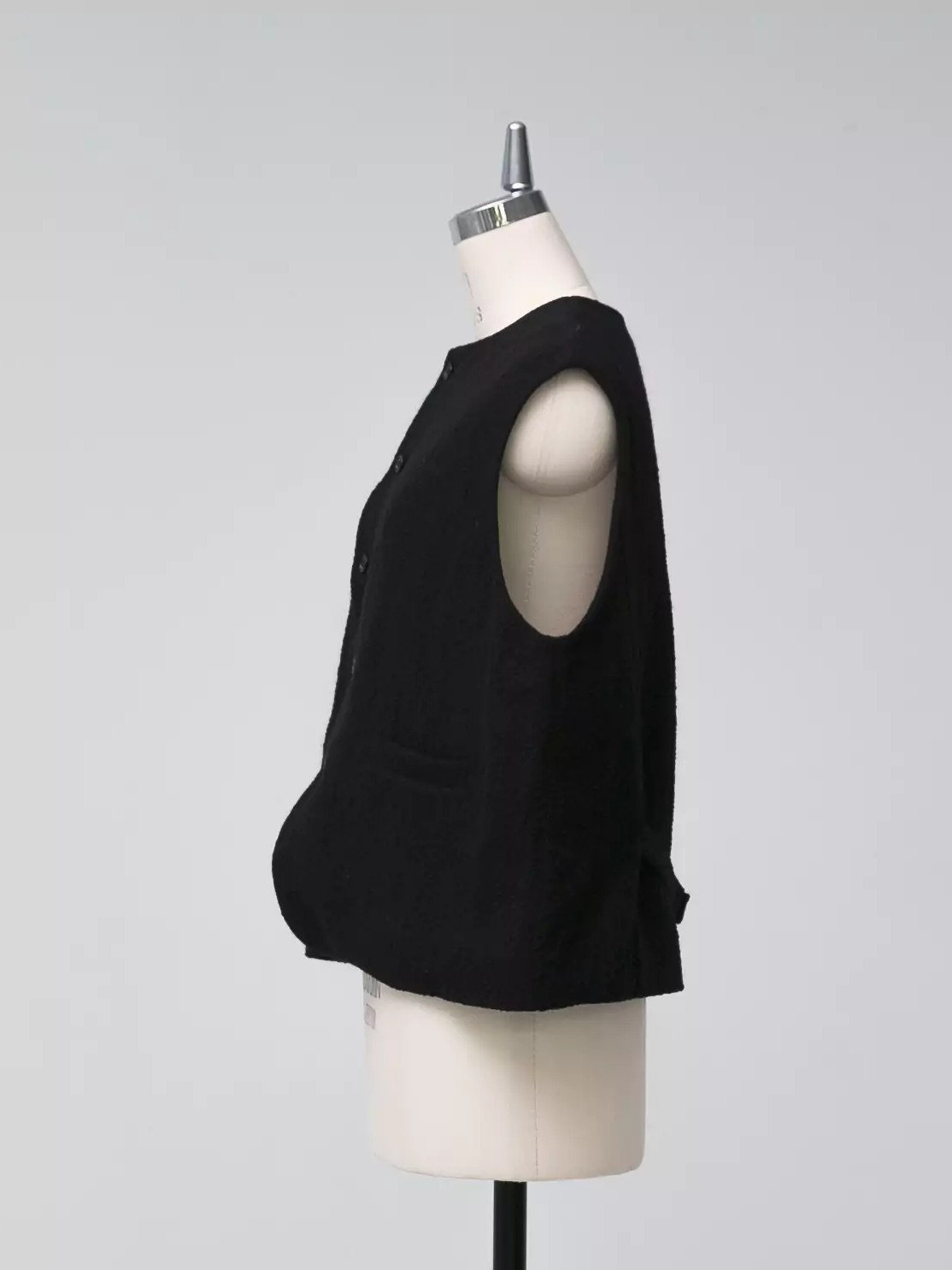KAGURE Bumpy Wool Linen Vest