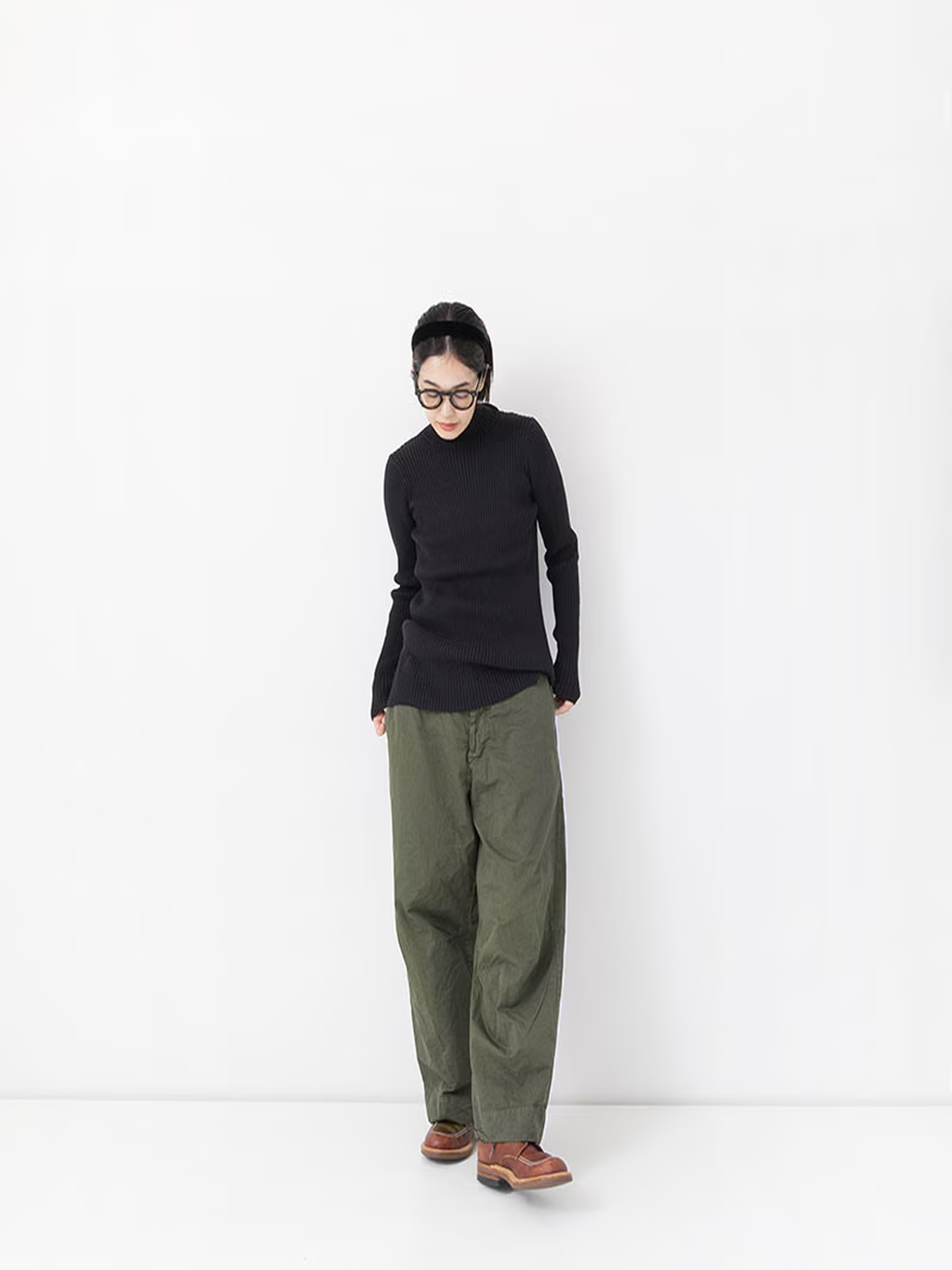 Veritecoeur Garment-Dyed Pants