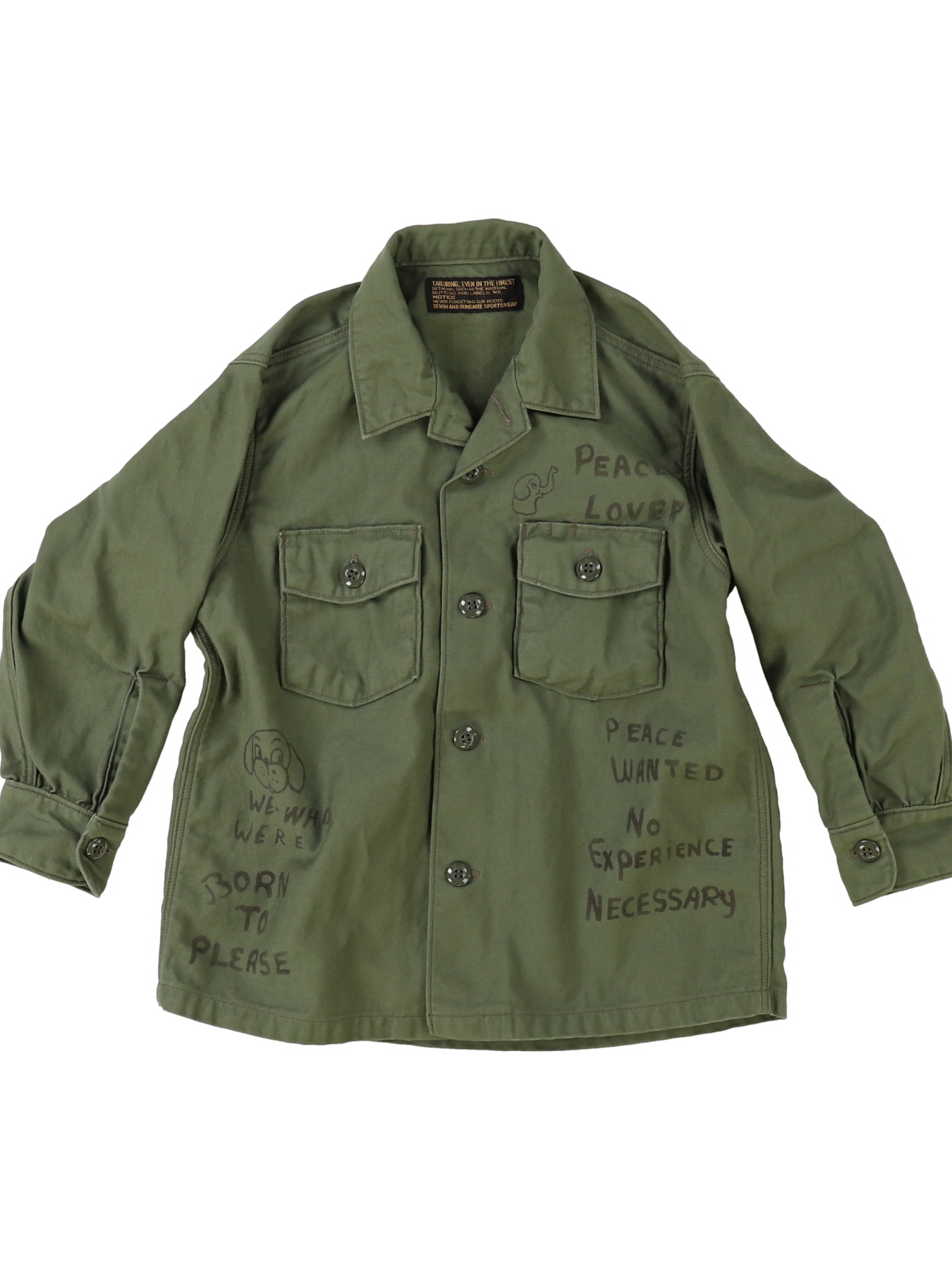 DD Back Satin Scribble Shirt