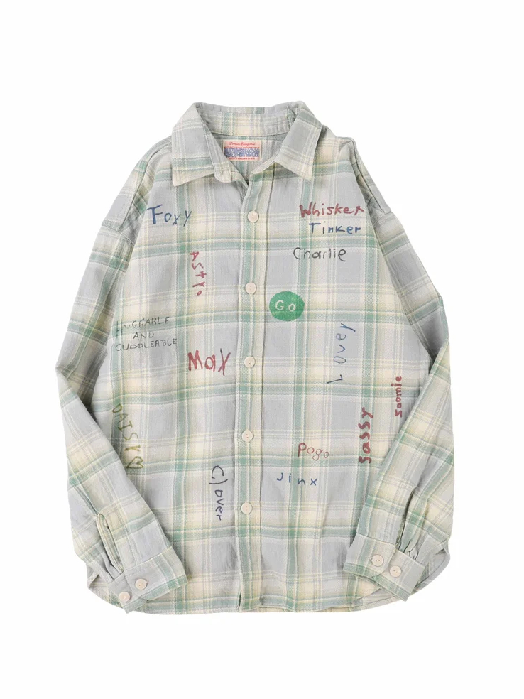 DD Plaid Scribble Shirt