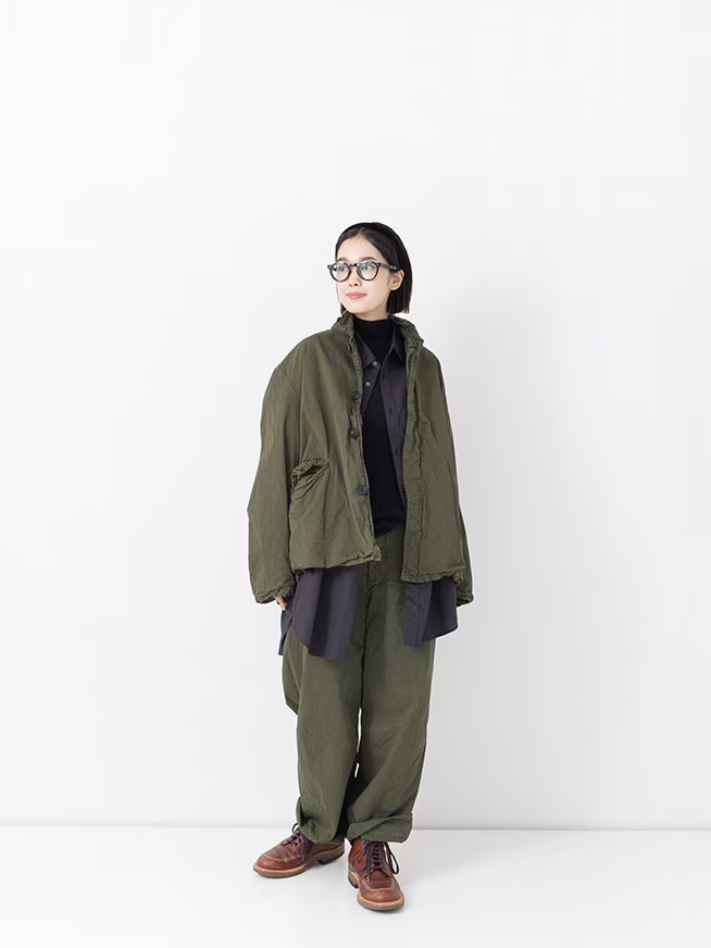 Veritecoeur Garment-Dyed Short Coat